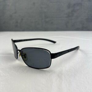 Ray Ban RB3413 002 Sunglasses FRAMES ONLY Black Metal Wrap 59-18 Pre-Owned